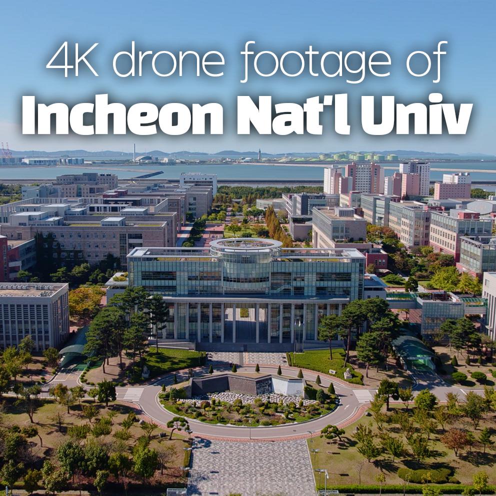 4K drone footage of Incheon National University